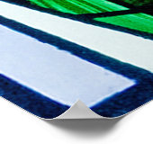 poster met gekleurd glas (Hoek)