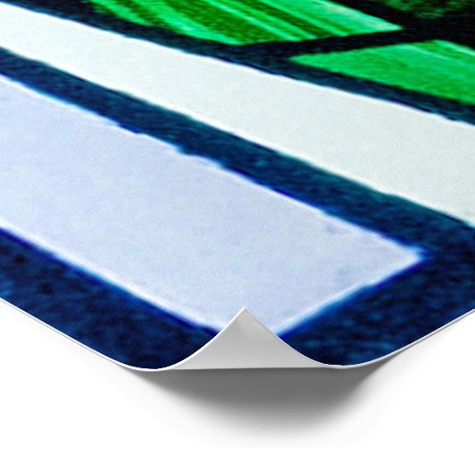 poster met gekleurd glas (Hoek)