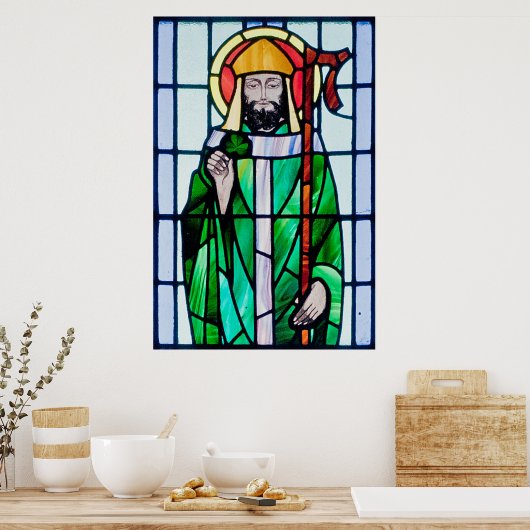 poster met gekleurd glas (Keuken)