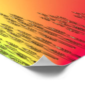 Poster met gekleurde hagedis (Hoek)