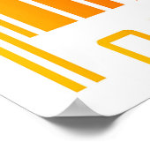 Poster met gekleurde streepjescode (Hoek)