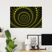 Poster met gele cirkels (Thuiskantoor)