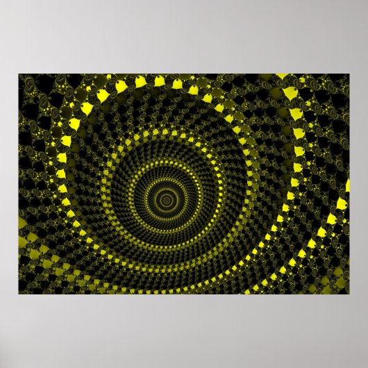 Poster met gele cirkels (Voorkant)