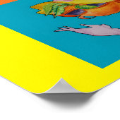 POSTER MET GEMENGDE FRUIT PERSOONLIJKHEID (Hoek)