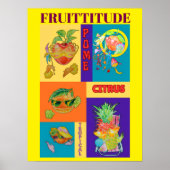 POSTER MET GEMENGDE FRUIT PERSOONLIJKHEID (Voorkant)