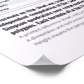 Poster met geometrische formules (Hoek)