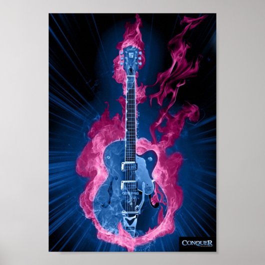 Poster met gitaar overnemen (Voorkant)