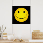 Poster met gouden gelaatzen (Keuken)