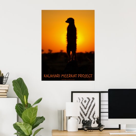 Poster met goudglanzen (Thuiskantoor)