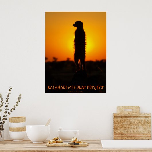 Poster met goudglanzen (Keuken)