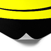Poster met grappig bord met één oog (Hoek)