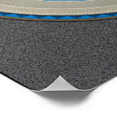 Poster met grijze achtergrond van Sky Snake (Hoek)