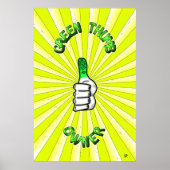 Poster met groene duim (tuinbouw) (Voorkant)