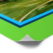 Poster met groene koppen voor Tanager Fine Art (Hoek)