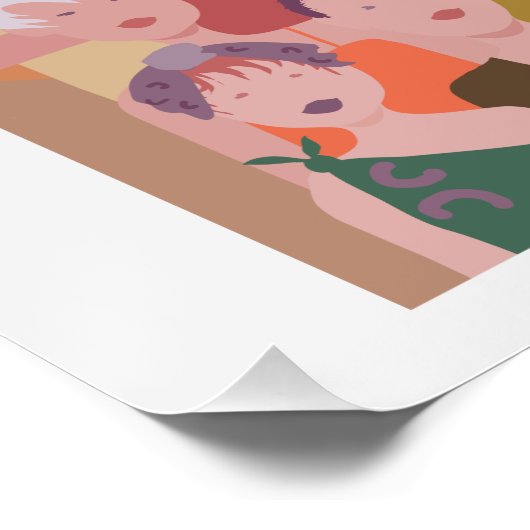 poster met groep mensen (Hoek)