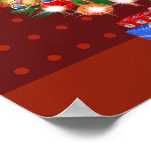 Poster met grote kerstbomen (Hoek)