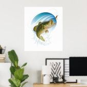 Poster met grote mond (Thuiskantoor)