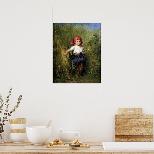 Poster met Heinrich Hirt Painting (Keuken)