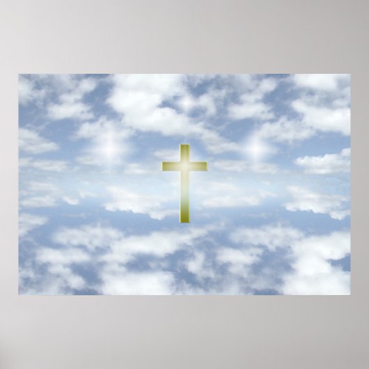 poster met hemelwolken (Voorkant)