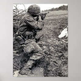 Poster met het Amerikaanse leger in Vietnam