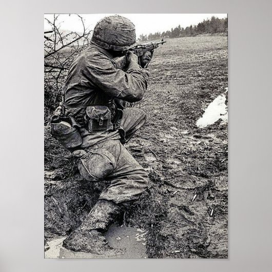 Poster met het Amerikaanse leger in Vietnam (Voorkant)