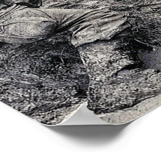 Poster met het Amerikaanse leger in Vietnam (Hoek)