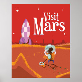 Poster met het oogstjaar van Mars Voyage