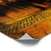 Poster met het schilderen van John Atkins Grimshaw (Hoek)