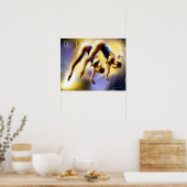 Poster met hoge duik (Keuken)