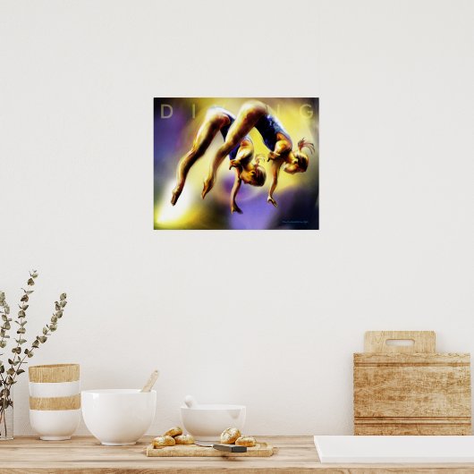 Poster met hoge duik (Keuken)