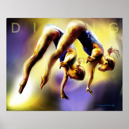 Poster met hoge duik (Voorkant)
