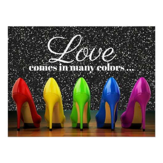 Poster met hoge hiel (Voorkant)