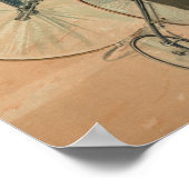 Poster met hoge wielwieltjes en kunst (Hoek)