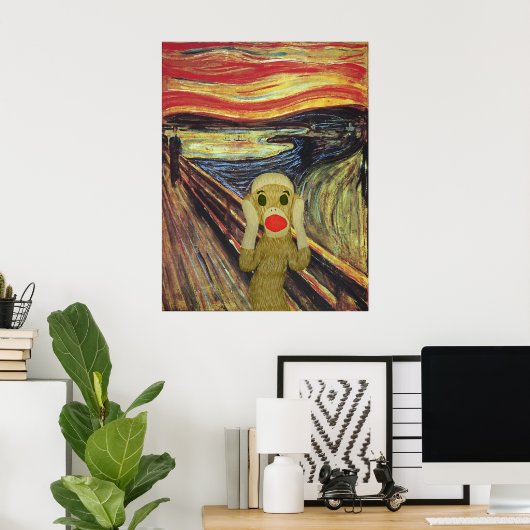 Poster met hoofdscherm op socket (Thuiskantoor)