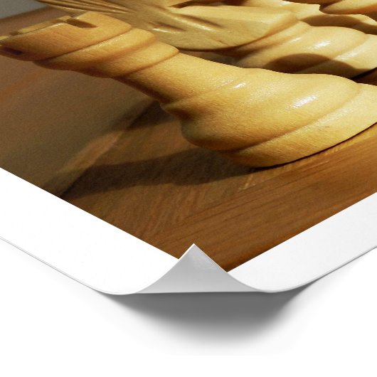 Poster met houten kaasset (Hoek)