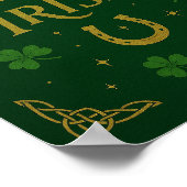 Poster met Ierse Geluk | St. Patrick's Day Kunst (Hoek)