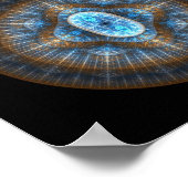 Poster met inca-vlam (Hoek)