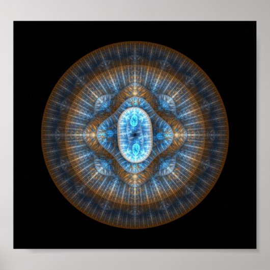 Poster met inca-vlam (Voorkant)