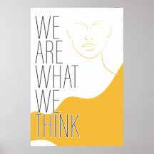 Poster met Inspirerend Bericht