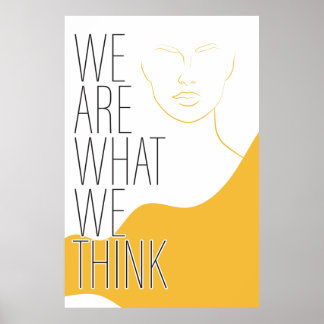 Poster met Inspirerend Bericht