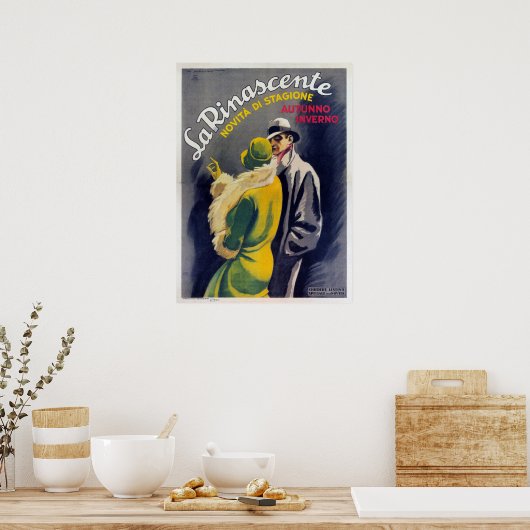 Poster met  Italiaanse Mode afdrukken (Keuken)