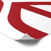 Poster met JCM-stylized Logo (Hoek)