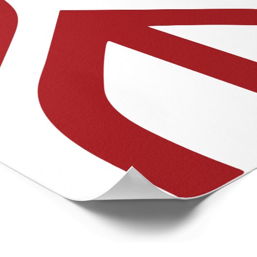 Poster met JCM-stylized Logo (Hoek)