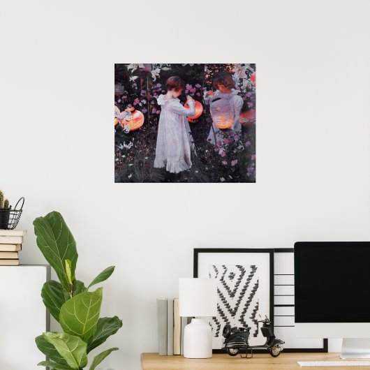 Poster met John Singer Sargent schilderen (Thuiskantoor)