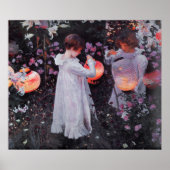 Poster met John Singer Sargent schilderen (Voorkant)