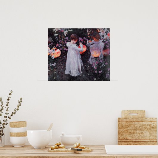 Poster met John Singer Sargent schilderen (Keuken)