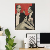 Poster met kaartspellen (Thuiskantoor)
