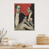 Poster met kaartspellen (Keuken)