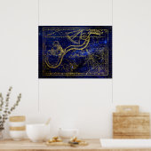 poster met kat en slang sterrenbeeld (Keuken)