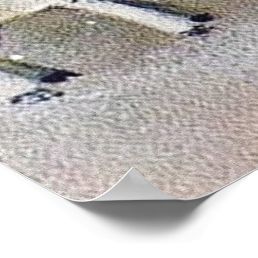 poster met kerst-engelenfeestdag (Hoek)